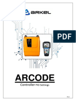 Arcode Controller PID Gain Settings - En-V1.1