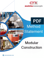 Modular Construction Method Statement