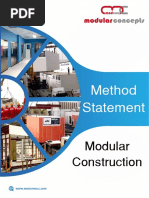 Modular Construction Method Statement