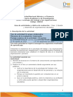 Guía de Actividades y Rúbrica de Evaluación - Paso 2 Gestión y Desarrollo de Organizaciones Saludables