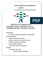 Dilema Etico y Moral Guerra de Ucrania y Rusia