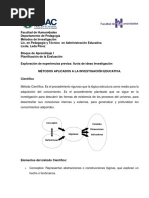 I Bloque Métodos de Investigación II Parte