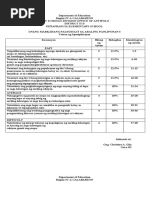 Unang Markahang Pagsusulit Sa Araling Panlipunan 3