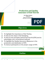 Production and Quality Assurance of Soil Test Kit