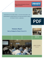 Report Output C1: Survey Design For Pursat Water Supply