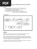 Synopsis - Temperature Measurement and Controller