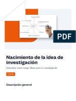 Nacimiento de La Idea de Investigacion