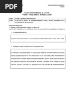 Tema y Problema de Investigación