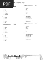 Five Minute Tests Answers