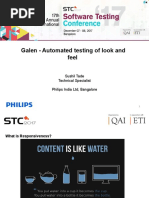 Galen - Automated Testing of Look and Feel: Sushil Tade Technical Specialist Philips India LTD, Bangalore