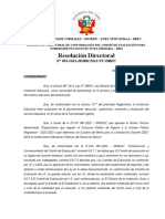 R.D. de Conformación Del Comité de Evaluación para Nombramiento Docente Nivel Primaria