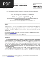 Tree Modeling and Dynamics Simulation