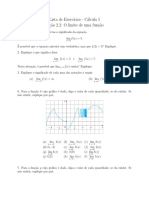 Lista de Exercícios Cálculo 1 UFMG