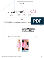 Vestido Barbie Afulto de Alças e Saia Com Pregas - Marlene Mukai