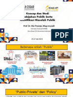 Konsep Dan Studi Kebijakan Publik Serta Identifikasi Masalah Publik - Pelatihan AK Juli (Prof Eko)