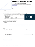 Formulir Pendaftaran Seminar Hasil (TI & SI)