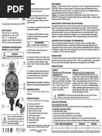 Programador de Riego C4099NO-Instrucciones