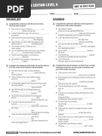 Prepare 2ed 6 Unit10 Test Plus