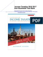 Canadian Income Taxation 2016 2017 19th Edition Buckwold Test Bank