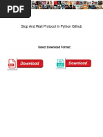 Stop and Wait Protocol in Python Github