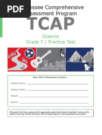 Grade 7 Science Practice Test 2019-20