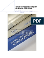 Contemporary Business Reports 5th Edition Kuiper Test Bank