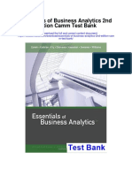 Essentials of Business Analytics 2nd Edition Camm Test Bank