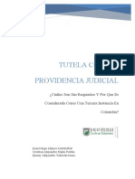 Ensayo de Investigacion Tutela Contra Providencia Judicial