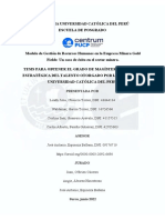 Modelo de Gestión de RRHH en Gold Fields - Un Caso de Éxito en El Sector Minero - Chaucca