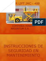 Presentacion Mantto. Scissor Lift JMC - 488