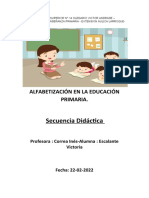 Secuencia Didáctica - ALFABETIZACIÓN (1) Corrección