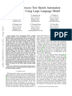 Business Process Text Sketch Automation Generation Using Large Language Model