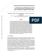 B C: A Benchmark For Bioinformatics Code Generation With Contextual Pragmatic Knowledge