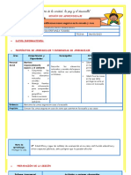 Sesion D1 PS Identificamos Las Zonas Seguras en Nuestra Escuela y Hogar