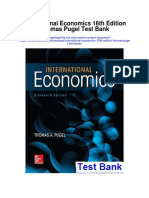 International Economics 16th Edition Thomas Pugel Test Bank