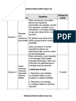 Production Ecrite Delf A2