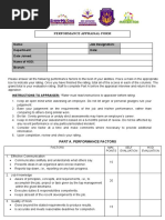 Performance Appraisal Form Midyear Review For Staff 2023 - Edited