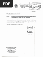 CMO No.08 2015 Mandatory Electronic Processing of Transshipment of PEZA Locators To PEZA Zones and Other Procedures