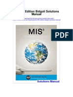 Mis 6th Edition Bidgoli Solutions Manual