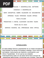 Mapa Conceptual Sobre Validación de Documentos.