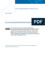 État Des Lieux Du Financement Agricole Au Burkina Faso: Auger, Ghislain