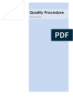 QMS Internal Auditing Procedure