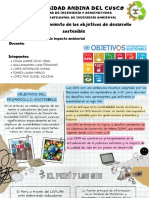 Universidad Andina Del Cusco: PERÚ: Cumplimiento de Los Objetivos de Desarrollo Sostenible