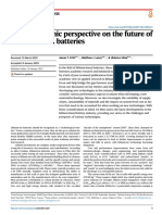 A Non-Academic Perspective On The Future of Lithium-Based Batteries