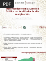 Atencion Medica A Localidades de Alta Marginacion