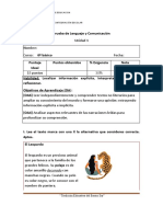 Prueba de Lenguaje y Comunicación Unidad 1 6°básico