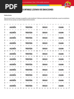 Listado de Emociones Programa Trabún