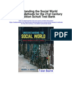 Understanding The Social World Research Methods For The 21st Century 1st Edition Schutt Test Bank