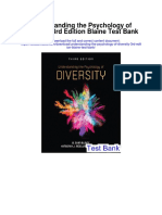 Understanding The Psychology of Diversity 3rd Edition Blaine Test Bank