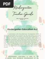 Kindergarten Teacher Guide